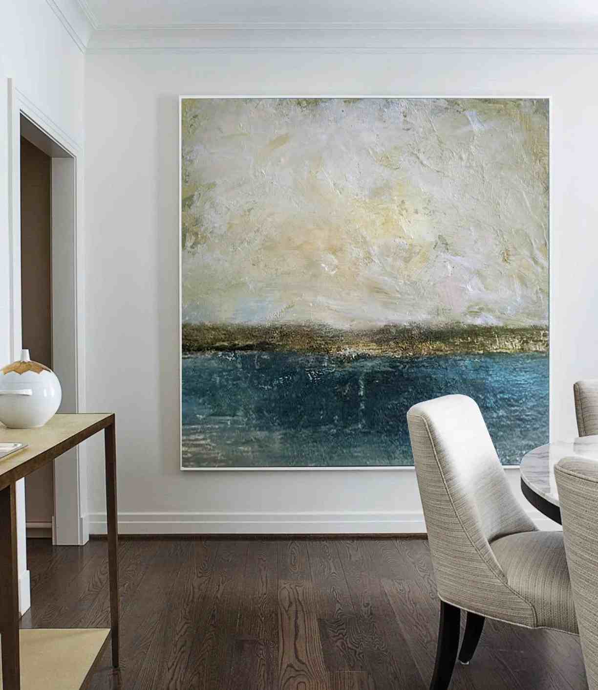 Evening Landscape Canvas Sky Abstract Canvas Artwork KVJO6 wall art